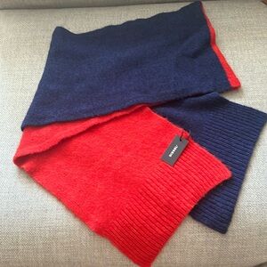 NWT DIESEL Blue /Red Mohair Scarf. Man or woman